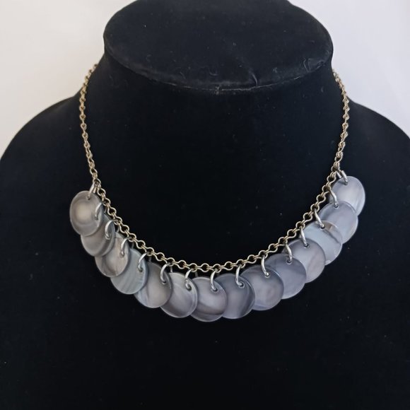Silver Tone Necklace and Earrings Set - Picture 2 of 10
